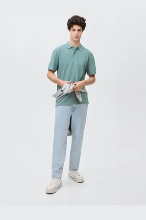 MANGO Polo z bawełnianej piki
