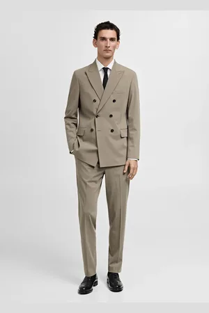 MANGO Marynarka garniturowa dwurzędowa Mónaco slim fit