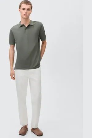 MANGO Polo z bawełnianej piki