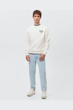 MANGO Bluza bawełniana z nadrukowanym napisem