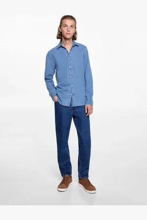 MANGO Koszula slim fit z bawełny