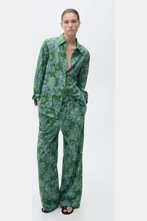 MANGO Koszula bawełniana z nadrukiem paisley