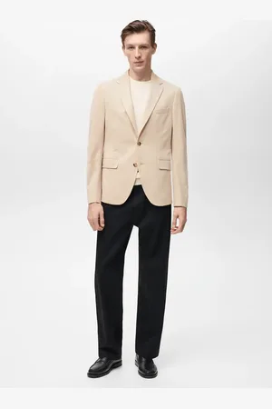 MANGO Marynarka Verner slim fit z bawełny