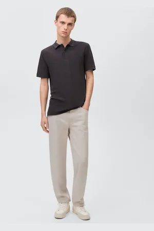 MANGO Polo z bawełnianej piki