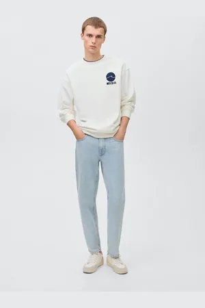 MANGO Bawełniana bluza z napisem