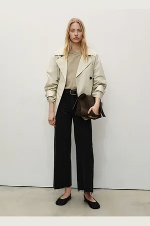 MANGO Dżinsy Catherin culotte z wysokim stanem