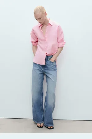 MANGO Koszula lniana oversize