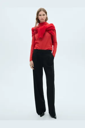 MANGO Półprzezroczysty sweter z golfem