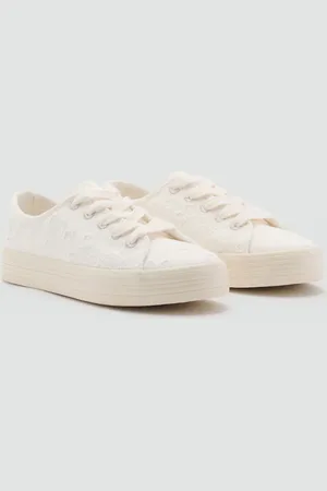MANGO Buty sportowe z haftem