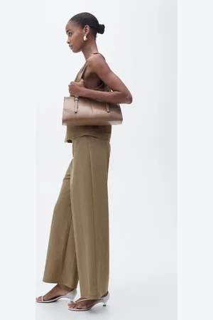 MANGO Spodnie palazzo crop