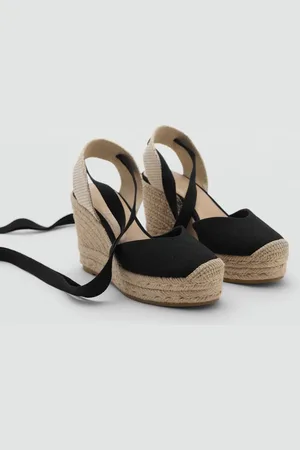MANGO Espadryle wiązane wokół kostki