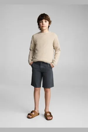 MANGO Bawełniany melanżowy sweter