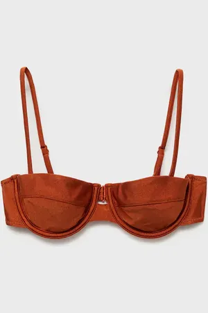 MANGO Góra od bikini z fiszbinami o satynowym wykończeniu