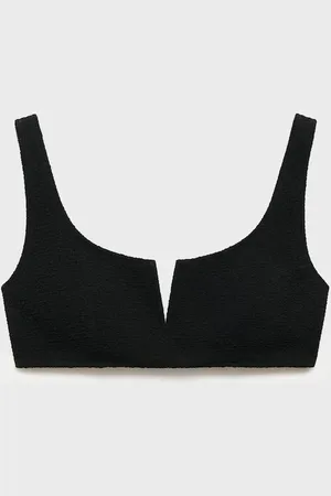 MANGO Góra od bikini z teksturą frotte