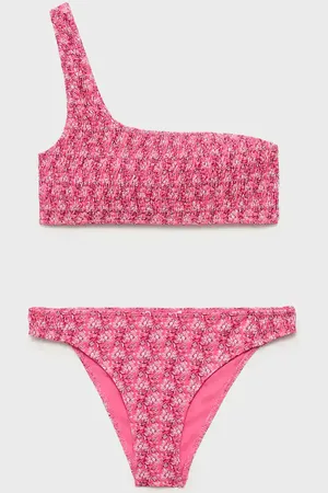 MANGO Bikini o asymetrycznym kroju z nadrukiem
