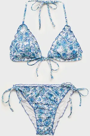 MANGO Bikini z nadrukiem i lamówką