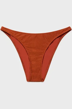 MANGO Majtki bikini z błyszczącym wykończeniem