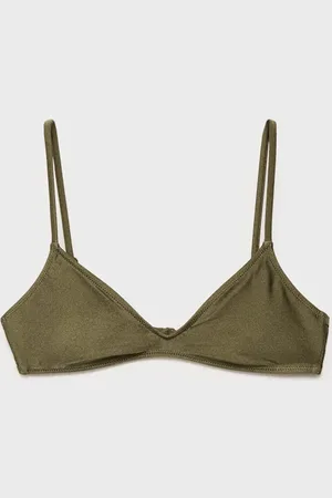 MANGO Góra od bikini z satynowym wykończeniem