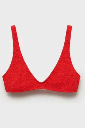 MANGO Góra od bikini z teksturą