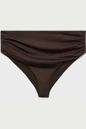 MANGO Dół od bikini z wysokim stanem i drapowaniem