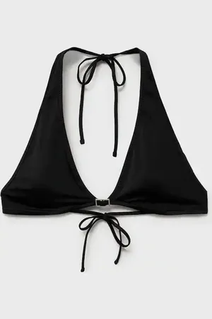 MANGO Góra od bikini z dekoltem halter i sprzączką