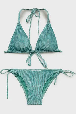 MANGO Bikini z lureksu z nadrukiem