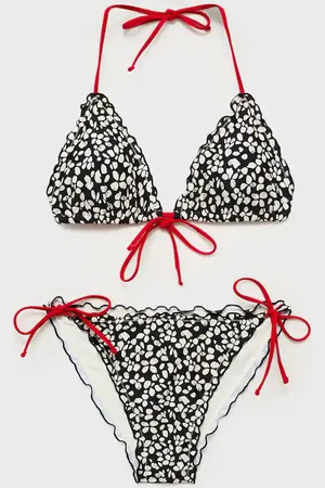 MANGO Bikini z nadrukiem i lamówką