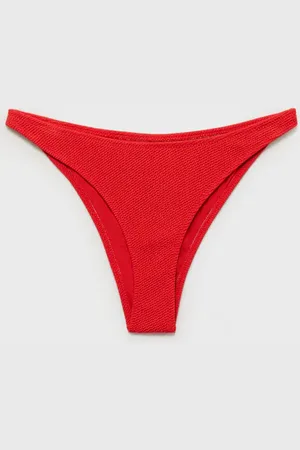 MANGO Figi bikini z prążkowanej tkaniny