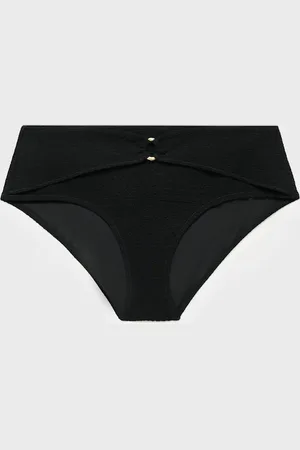 MANGO Figi od bikini z wysokim stanem i teksturą frotte