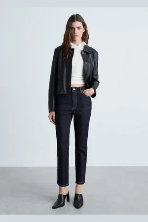MANGO Dżinsy Claudia slim crop rinse wash
