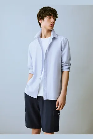 MANGO Koszula oxford z lnu