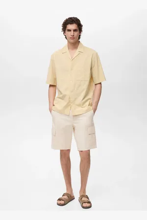 MANGO Bawełniane bermudy cargo