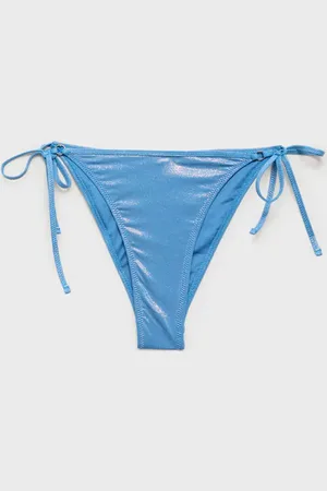 MANGO Majtki bikini z błyszczącym wykończeniem
