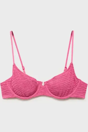 MANGO Góra od bikini z fiszbinami i teksturą