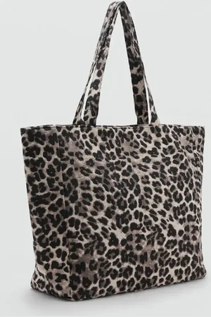 MANGO Torba typu tote w animal print