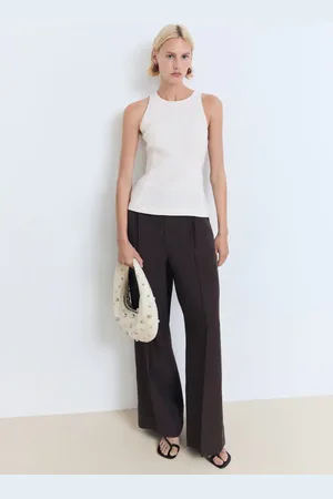MANGO Bluzka peplum z kołnierzem halter