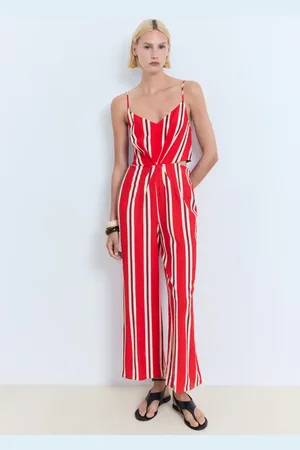 MANGO Kombinezon w paski cut-out
