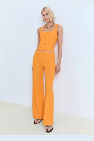 MANGO Bawełniany top z guzikami