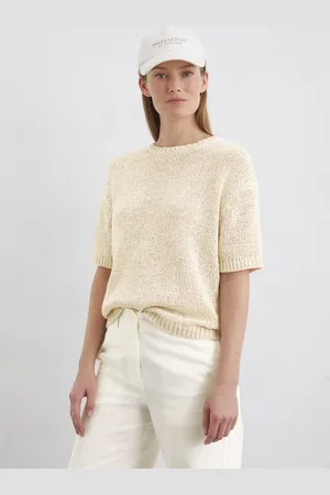 Marc O’ Polo Luźny sweter z krótkim rękawem