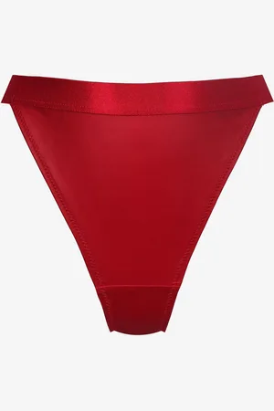POUPEE Gładkie stringi z ekoskóry Courtisane Marilyn