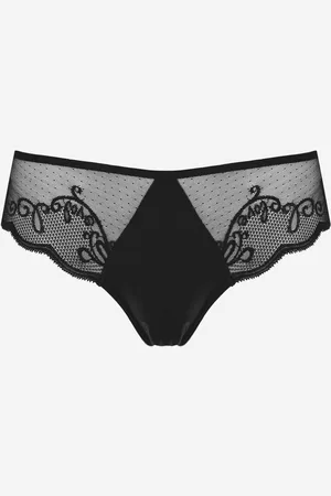 POUPEE Figi brazyliany z koronkowym tyłem czarne Coco Love Black Marilyn