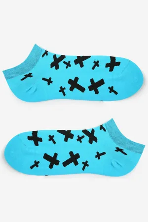 Marilyn Niskie bawełniane skarpetki męskie Footies Cross