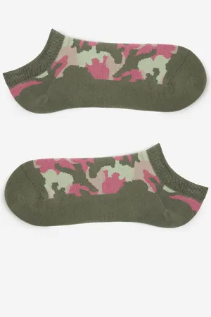 Marilyn Bawełniane niskie skarpetki damskie Footies Moro Green