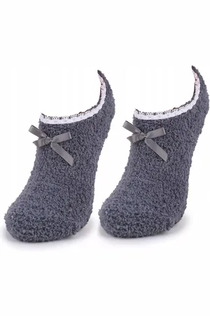 Marilyn Skarpetki damskie baletki z froty Coozy N59 ABS Grey