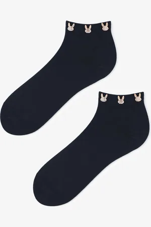 Marilyn Skarpetki damskie z biżuteryjną ozdobą Cotton Jet Bunnies