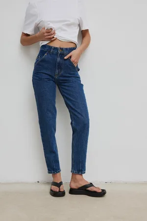 Marsala Spodnie jeansowe typu mom fit w kolorze NAVY BLUE JEANS