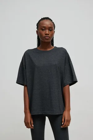 Marsala Tshirt typu oversize w kolorze GRAPHITE