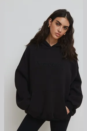 Marsala Bluza typu oversize z HAFTEM, w kolorze TOTALLY
