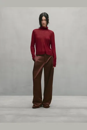 Massimo Dutti Krótki Luźny Sweter Z Dzianiny − Studio