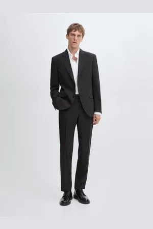 Massimo Dutti Szara Marynarka Od Garnituru Ze 100% Wełny